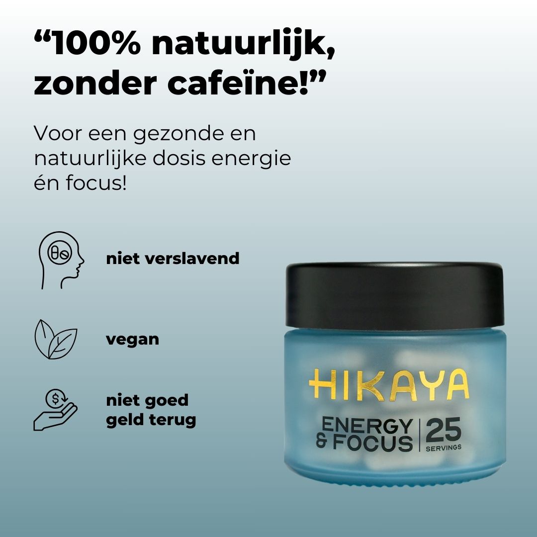 Energy & Focus - Natuurlijke Energiebooster - 25 dagen